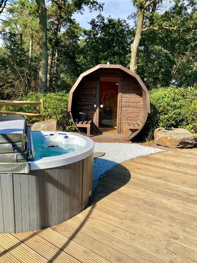 Luxe Finse Kota Met Jacuzzi En Saunabarrel De Zandhoef Vila Eersel Exterior foto